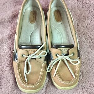 Sperry Leopard Print Boat Shoes size 11